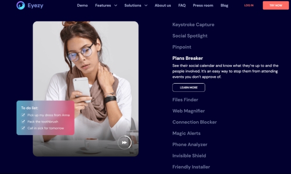 There’s a ton of powerful technology baked right into Eyezy