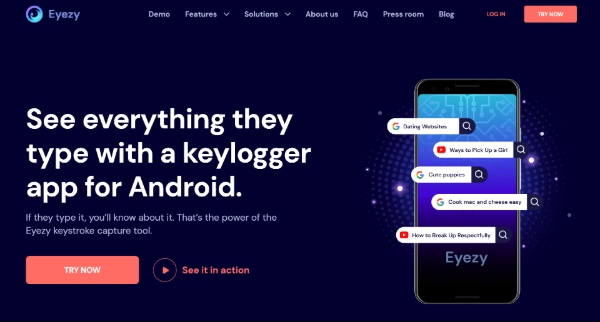 See everything they type with a keylogger app for Android.