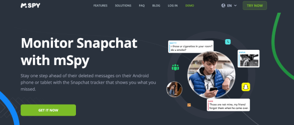 Monitor Snapchat with mSpy