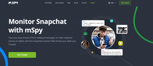 Monitor Snapchat with mSpy