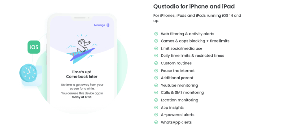 Qustodio on iOS Device